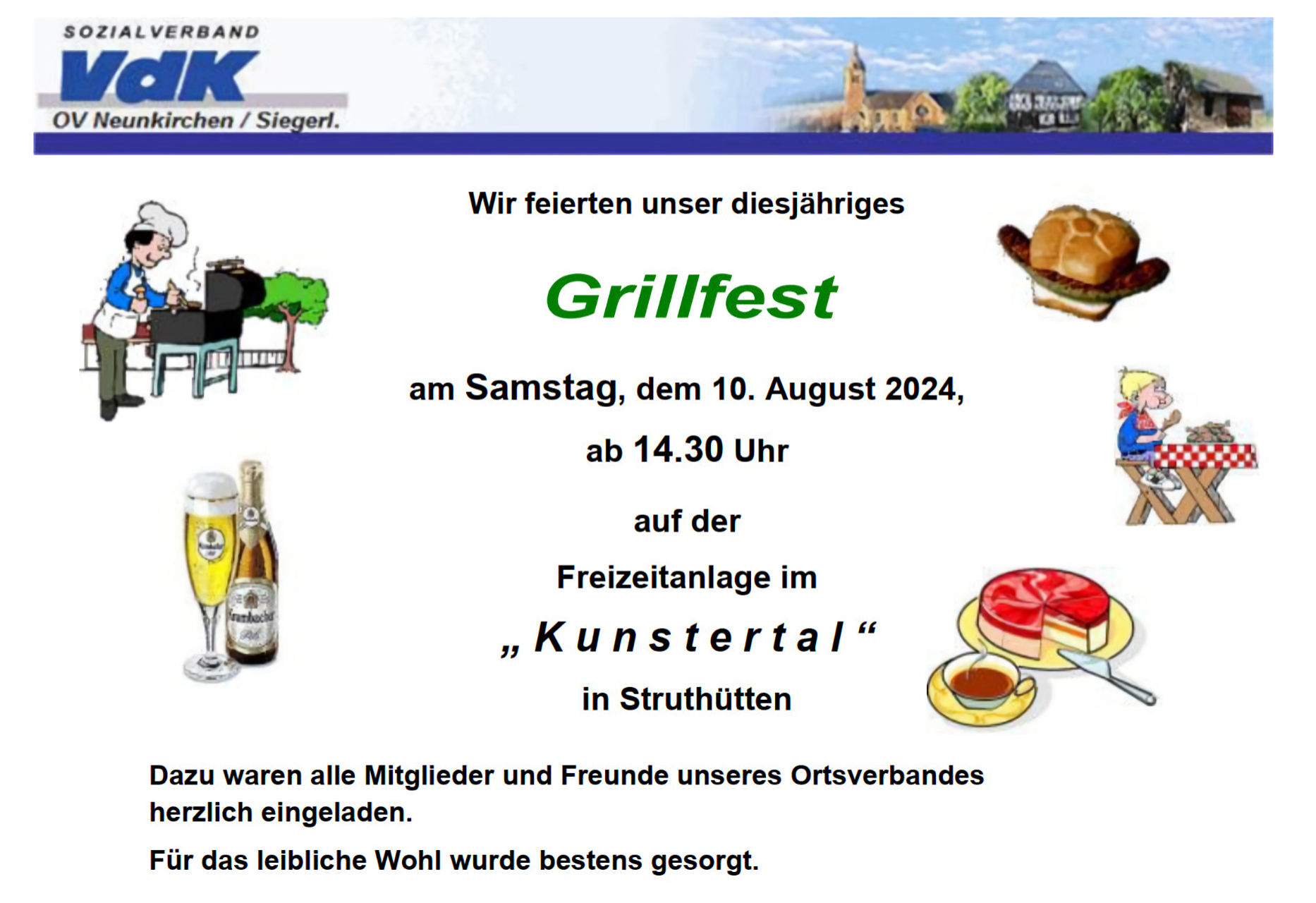 Unser Grillfest am 10.08.2024