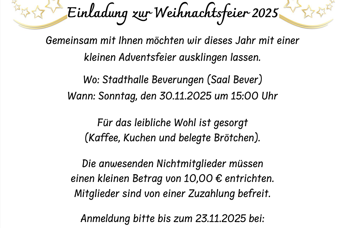 Weihnachtsfeier 2025