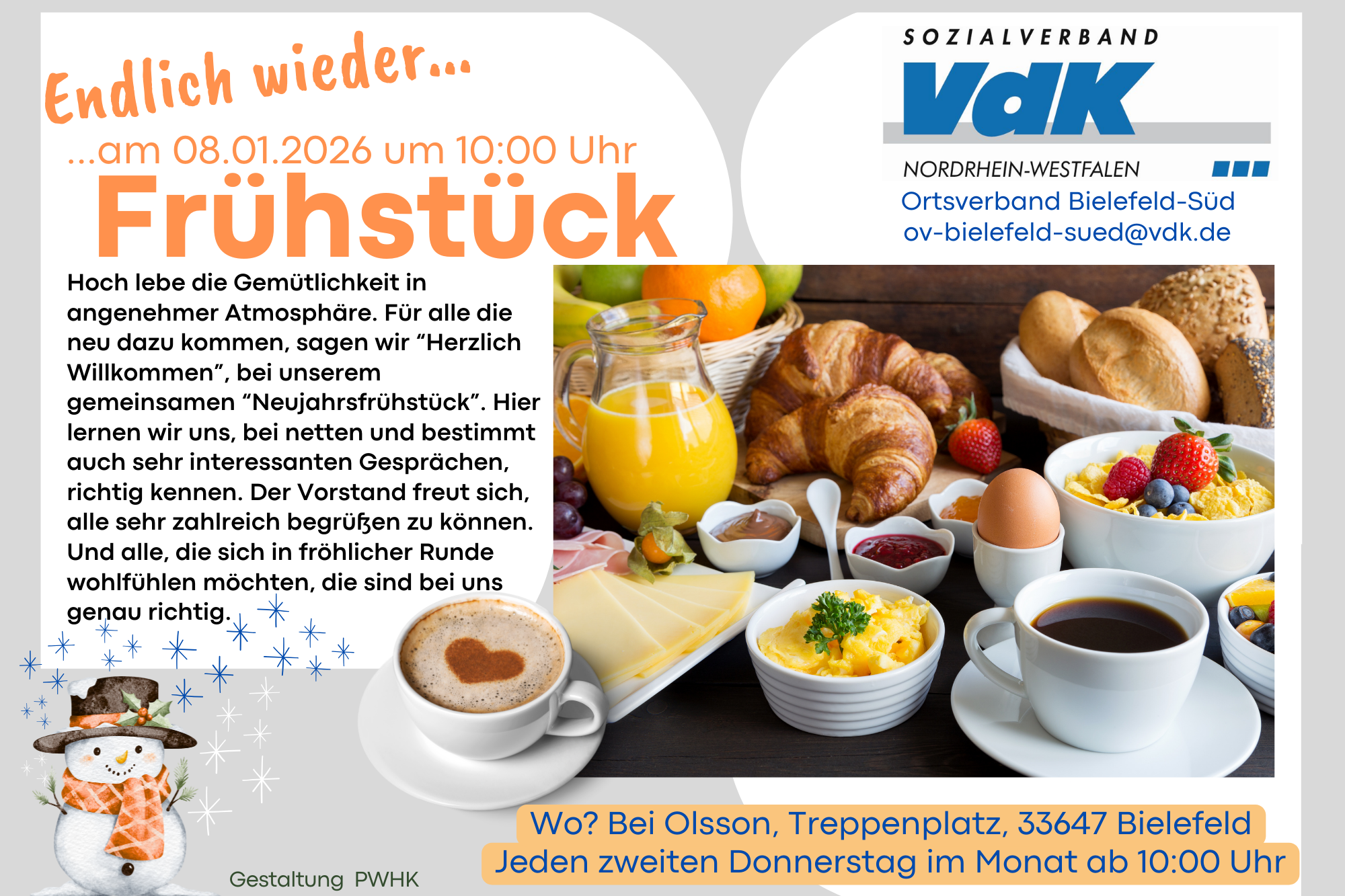 F&uuml;hst&uuml;ck im Caf&eacute; Olsson