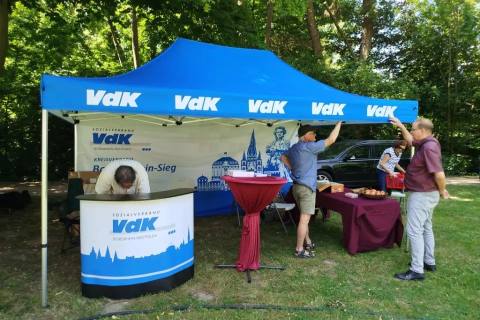 VDK Stand, aufgebaut