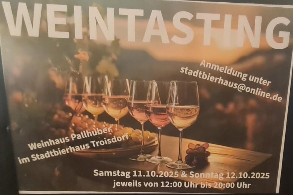 Weintasting im StadtBierhaus in Troisdorf Weintasting im StadtBierhaus in Troisdorf