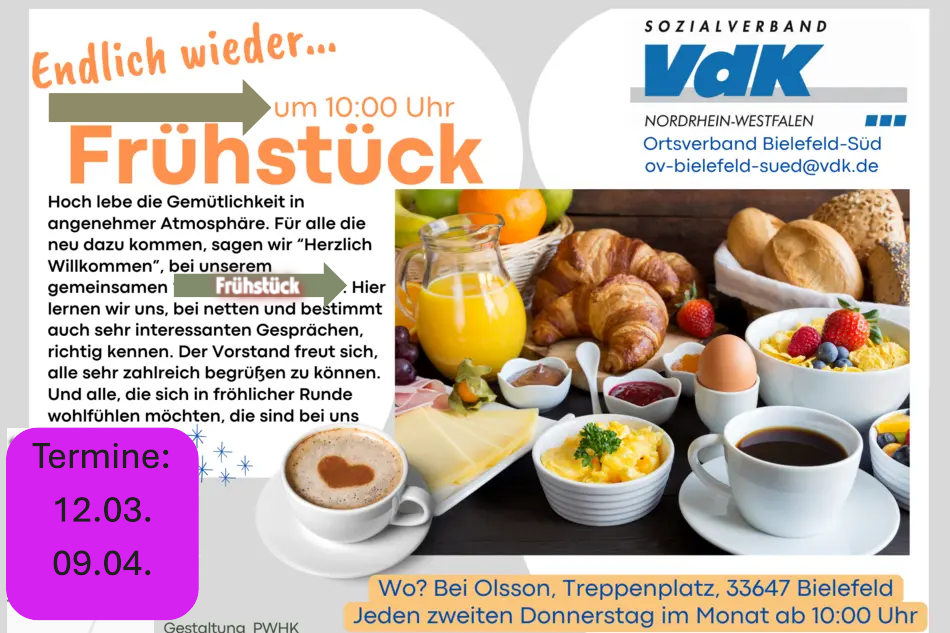 F&uuml;hst&uuml;ck im Caf&eacute; Olsson