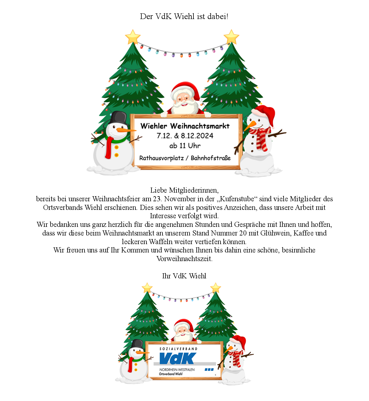 Wiehler Weihnachtsmarkt 2024 Wiehler Weihnachtsmarkt 2024