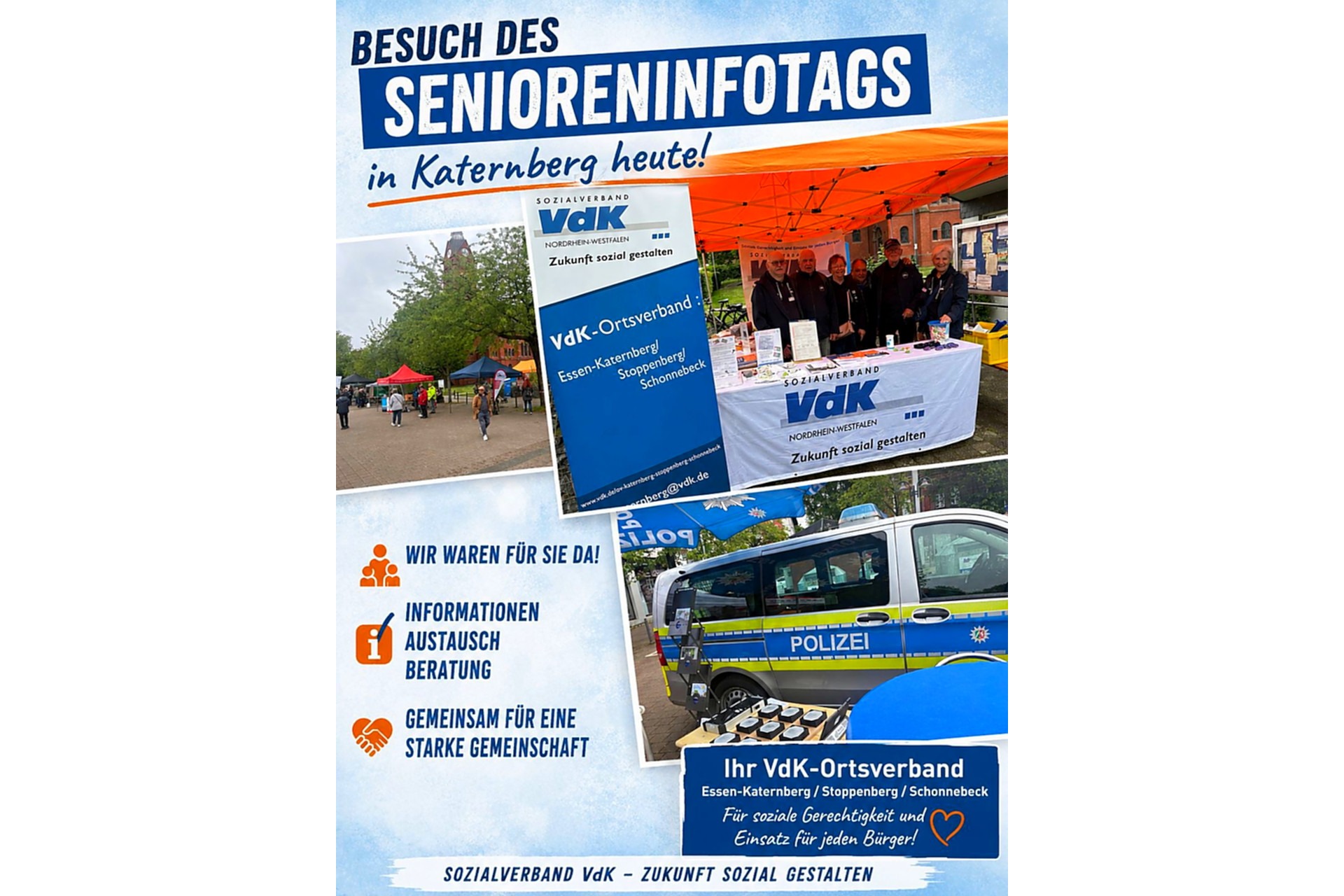 Poster zum 18. Senioren-Infotag auf dem Katernberger Markt