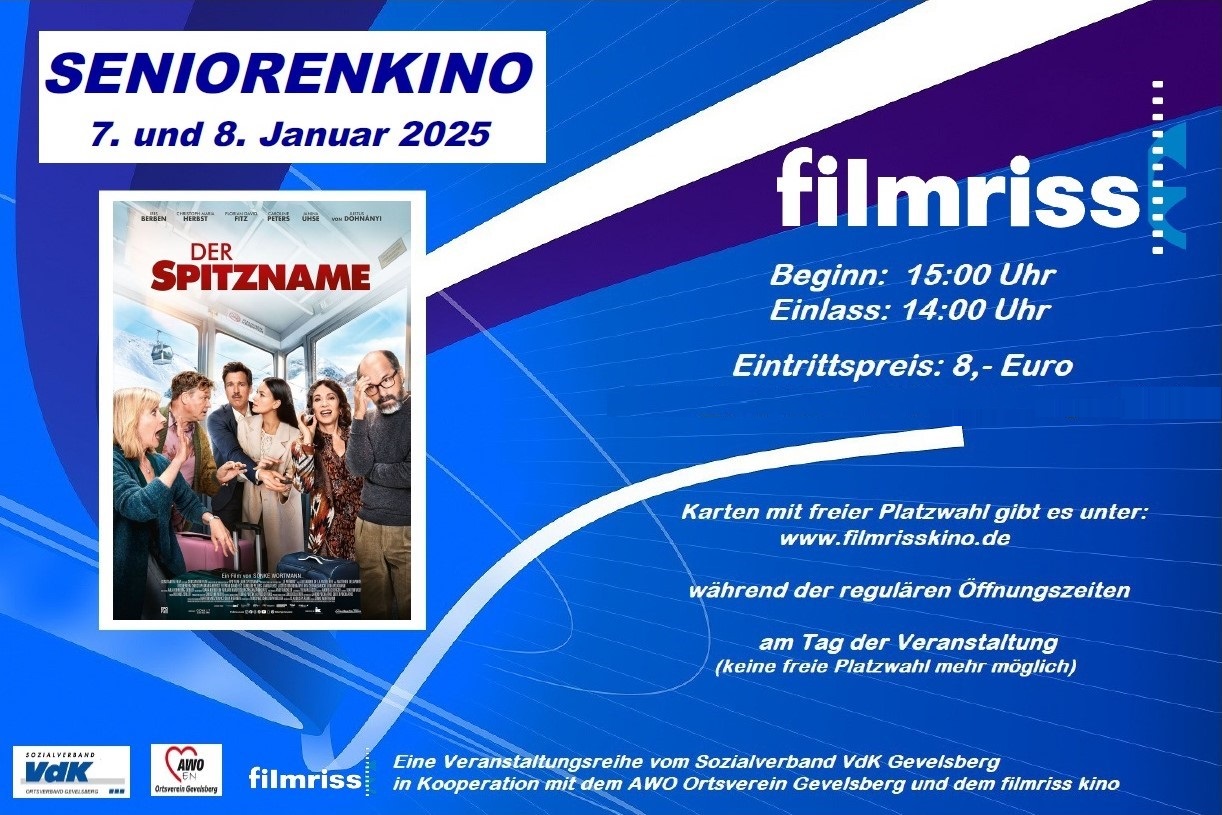 Gezeigt wird der Film "Der Spitzname"