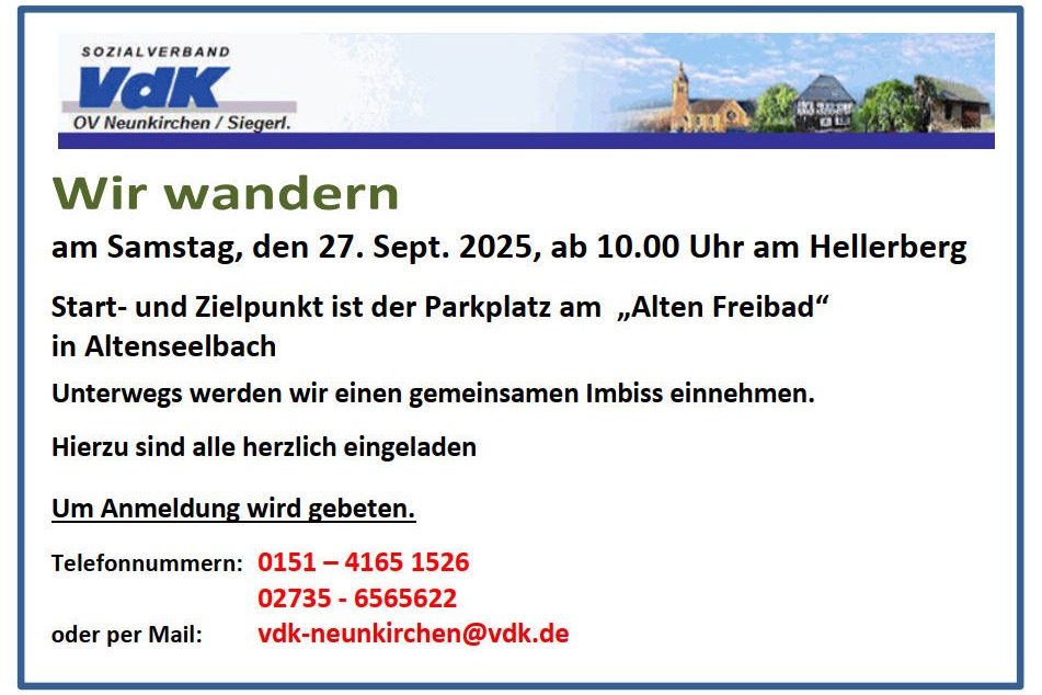 Wir wandern Wir wandern