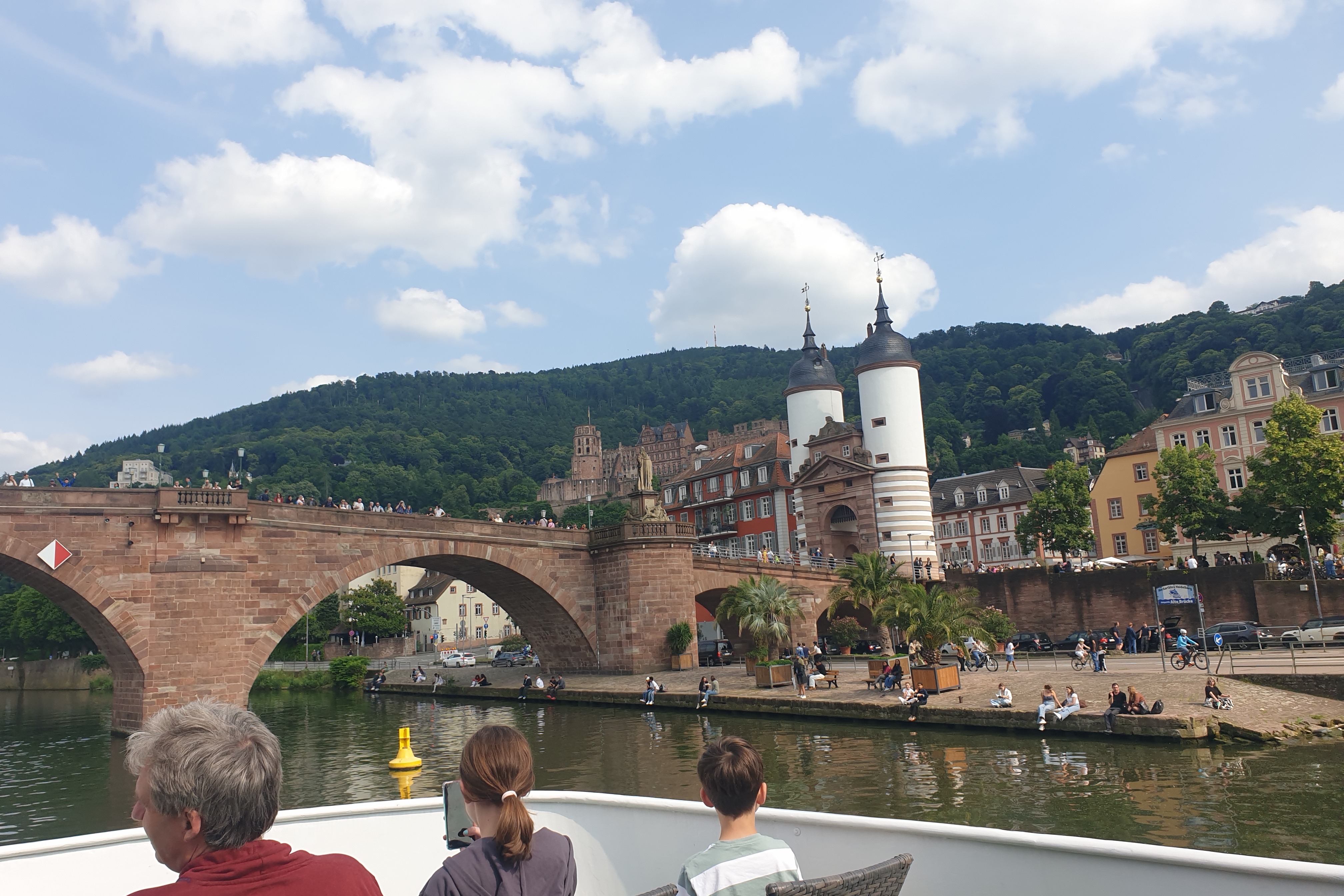 Bootsfahrt über den Neckar Bootsfahrt über den Neckar