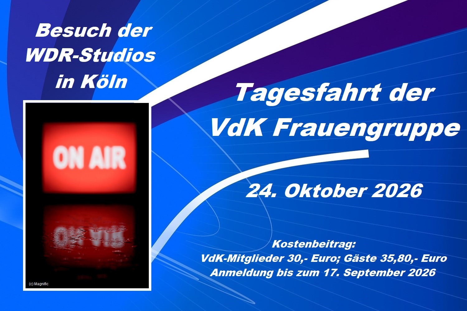 Frauengruppe Fahrt zum WDR