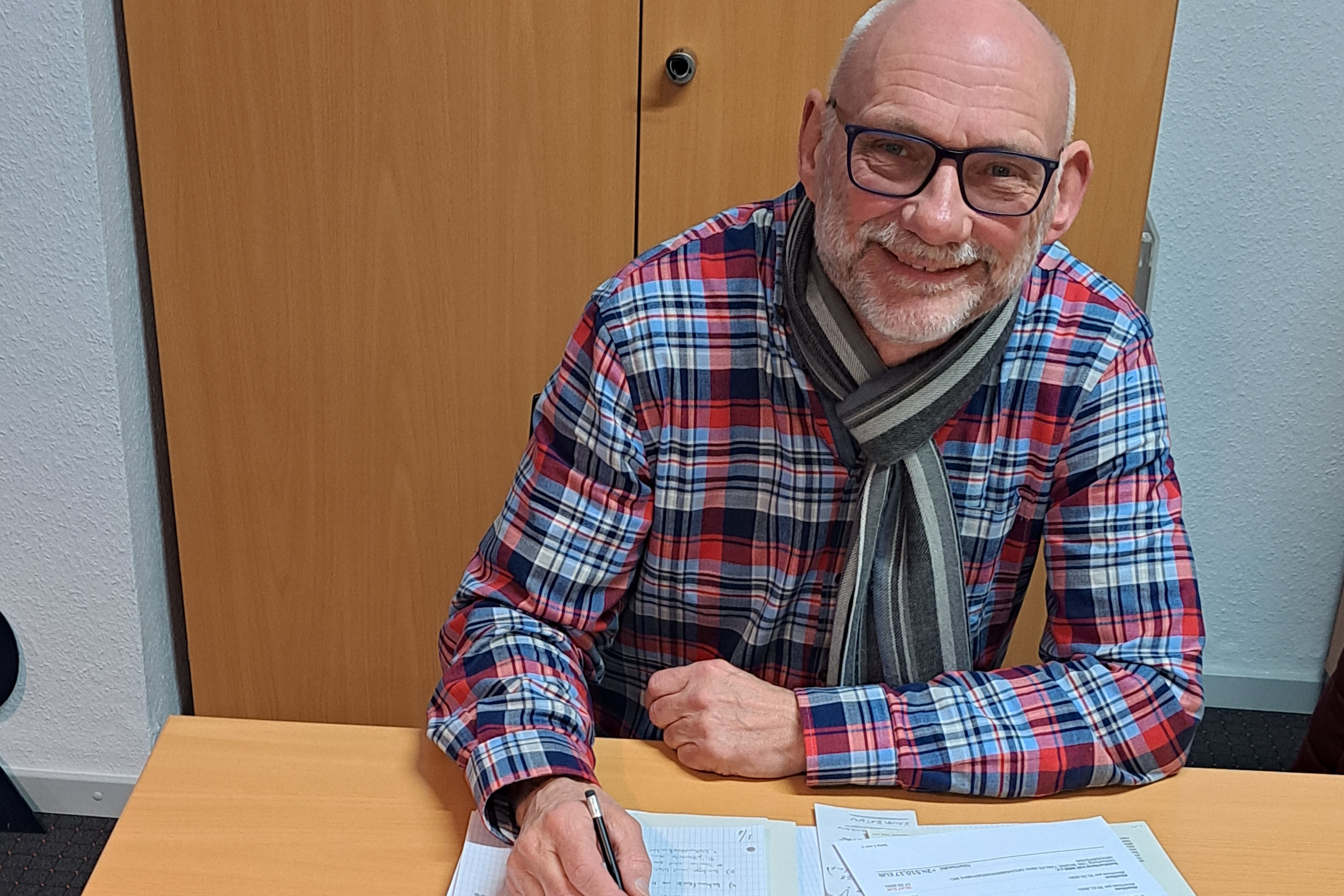 Herr Jörgen Steinbrink Sie sehen den Sozialberater Herr Jörgen Steinbrink