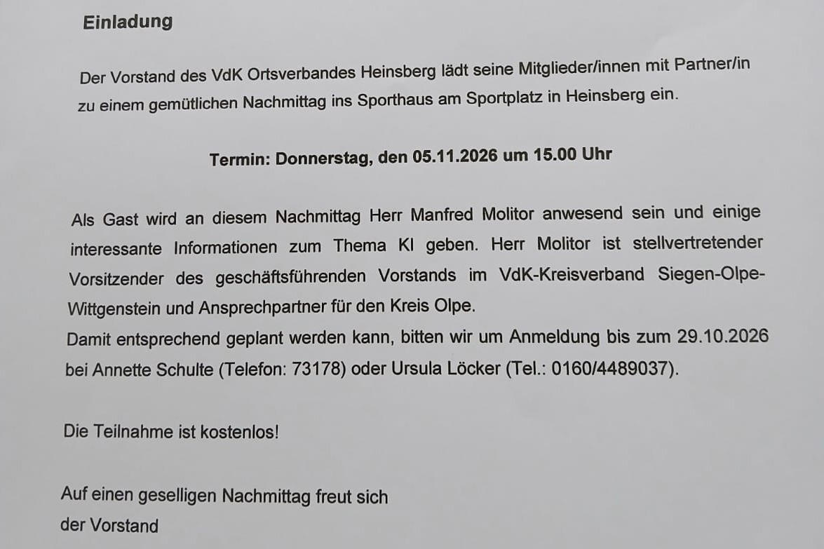 Gem&uuml;tlicher Nachmitag