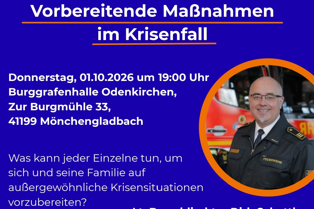 Foto einer Infoveranstaltung der Feuerwehr M&ouml;nchengladbach mit Dirk Schattka