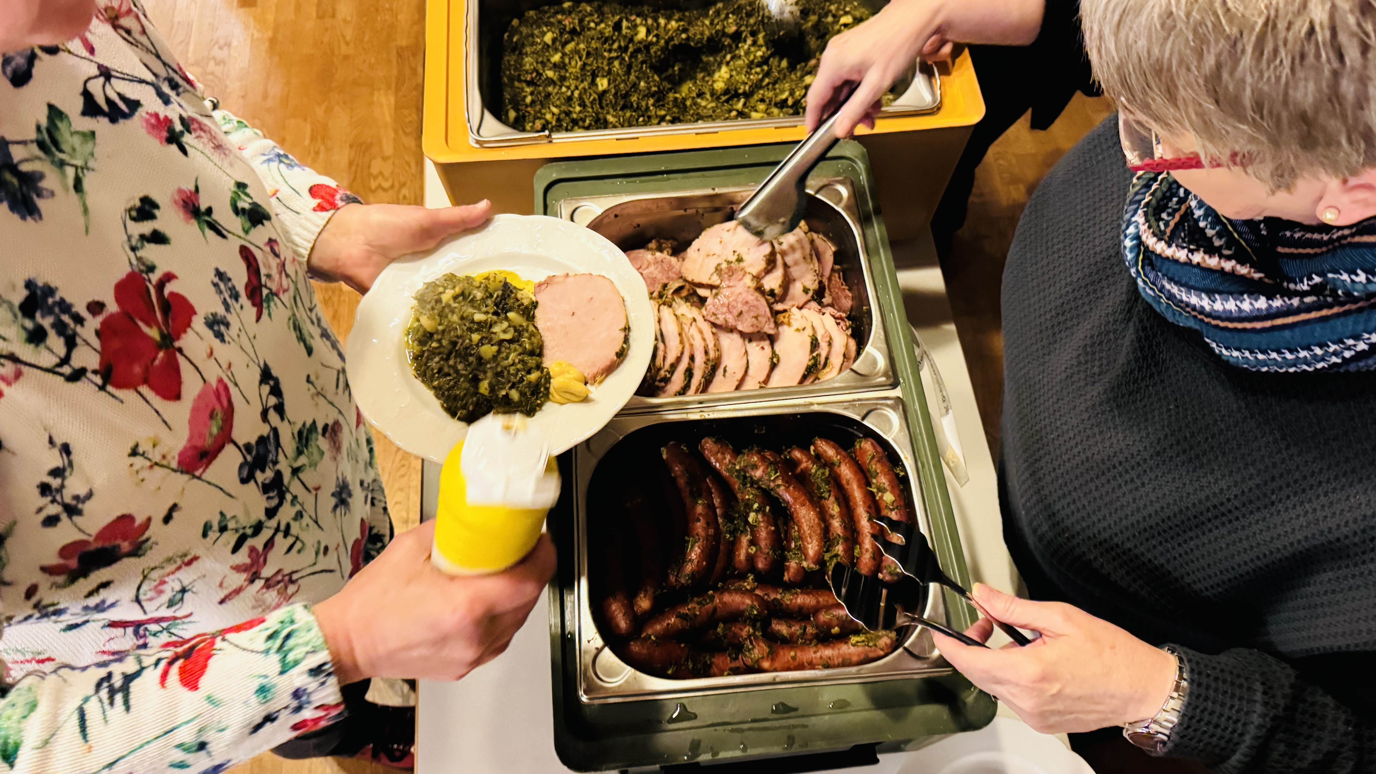 Grünkohl mit Kartoffeln und Kassler / Mettwurst