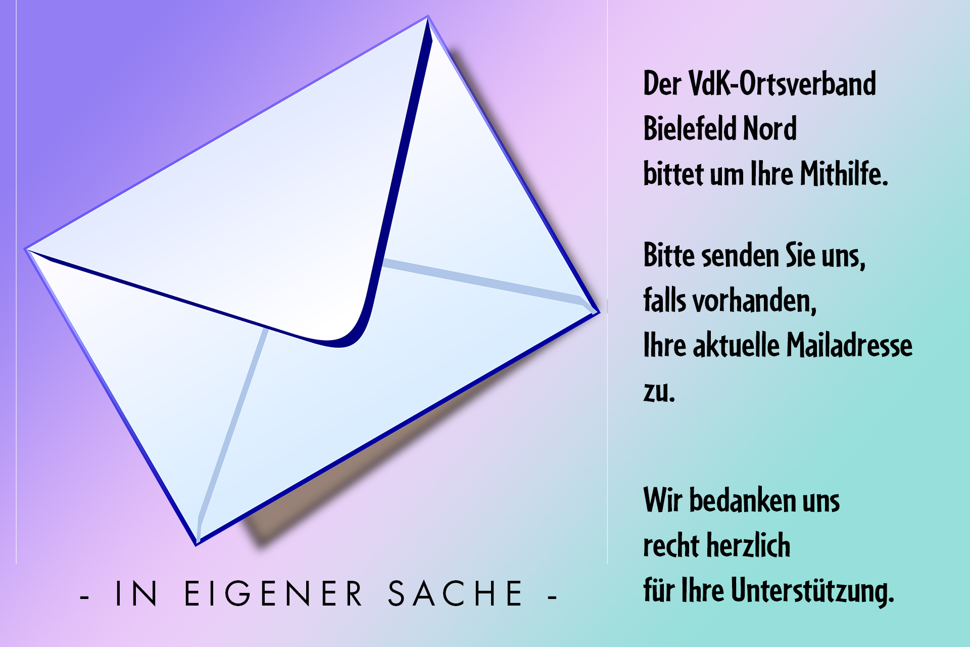 Mail erbeten Mail