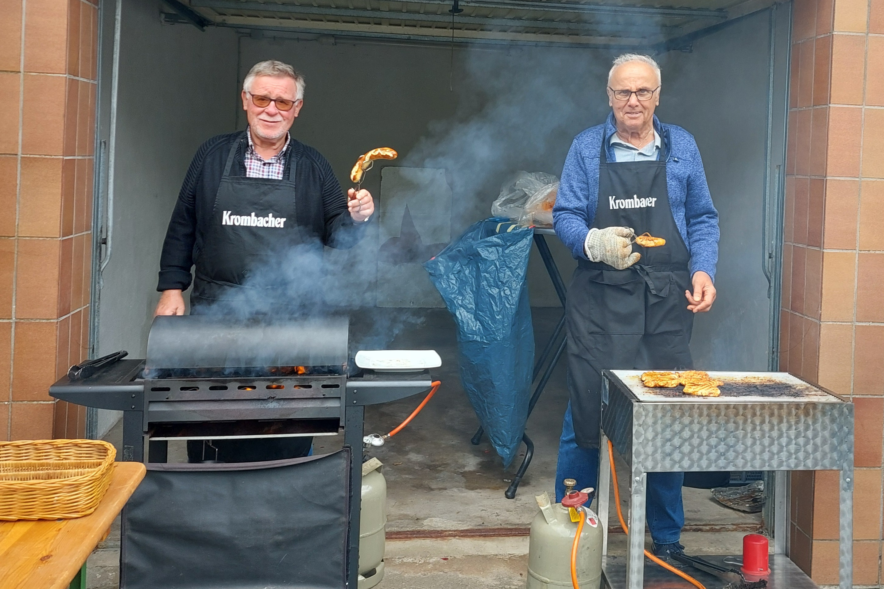 Die Grillmeister am Werk