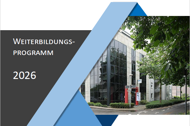 Das Bild zeigt den Ausschnitt der Brosch&uuml;re f&uuml;r Weiterbildung im KV am Niederrhein