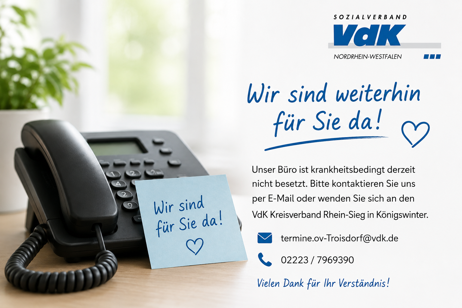 Erreichbarkeit VdK Ortsverband Troisdorf