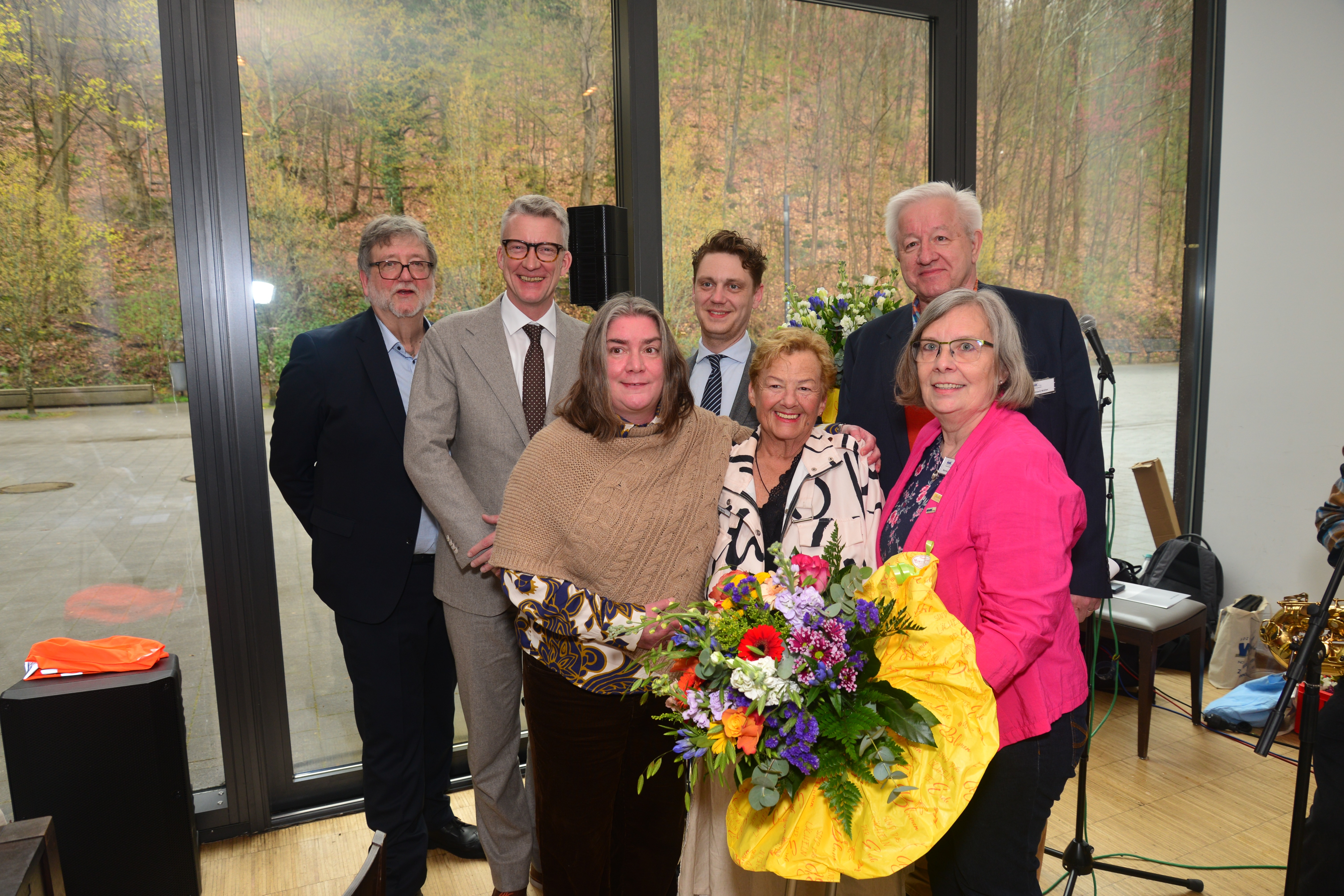 B&uuml;rgermeister Heiner Fragemann Wuppertal, Oberb&uuml;rgermeister Sven Wolf Remscheid, Oberb&uuml;rgermeister Daniel Flemm Solingen, Bernhard M&uuml;ller stell Vorsitzender KV bergisch Land, Manuela D&ouml;rtelmann VdK Landesverband, Heike Herrig, Martina M&uuml;ller Schriftf&uuml;hrerin KV bergisch Land