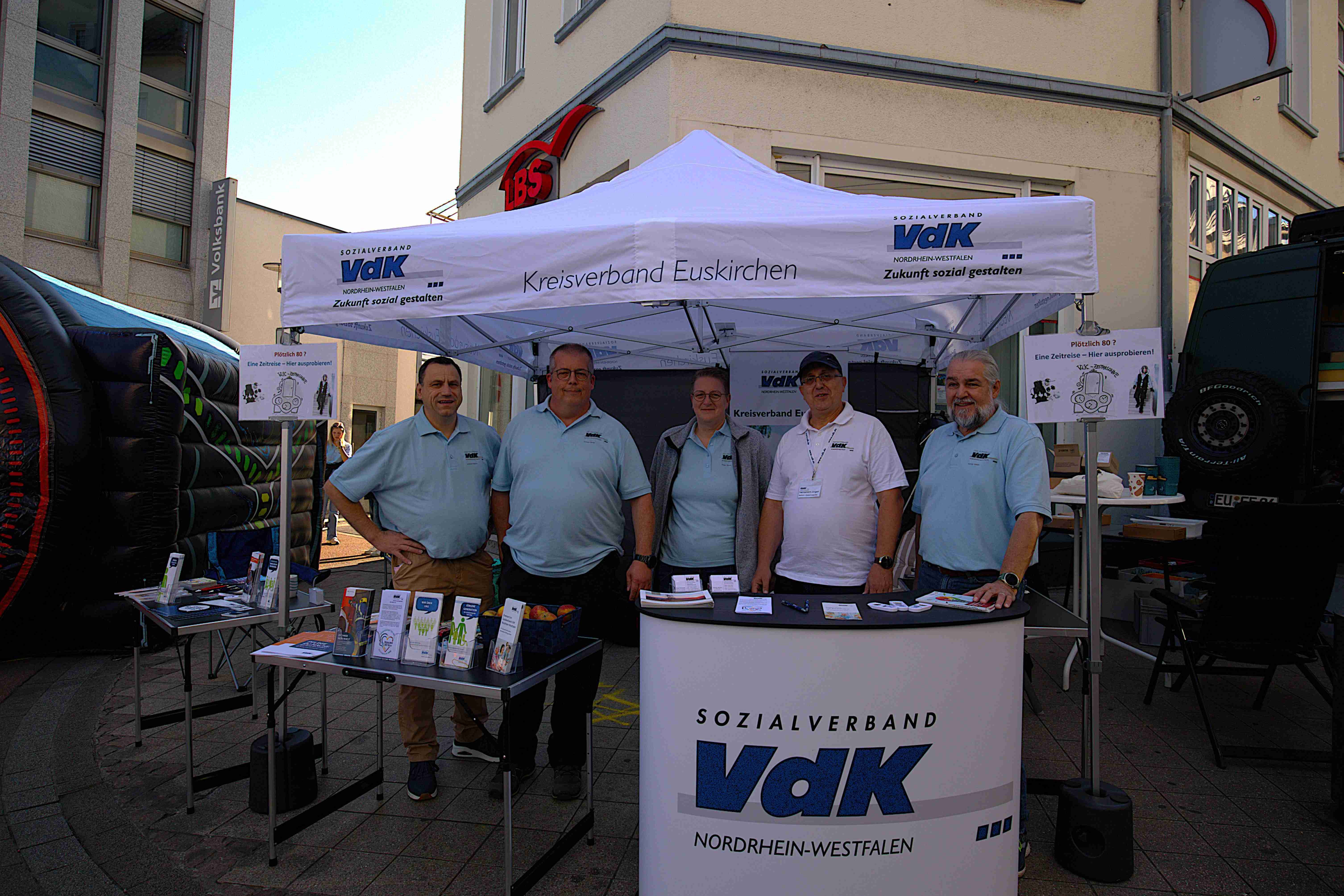 das Team des Infostandes