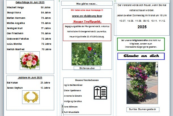 Inhalt Flyer