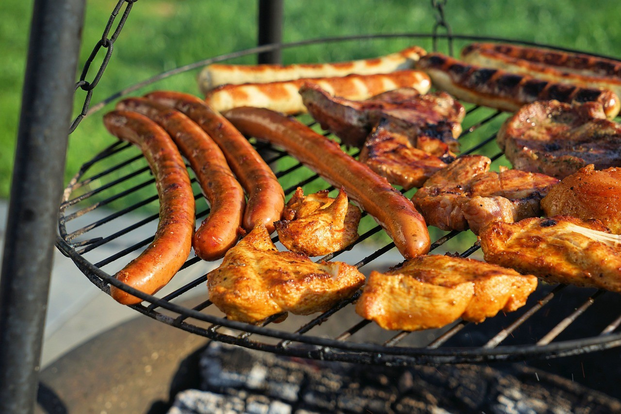 Grill Grillfleisch auf einem Grill