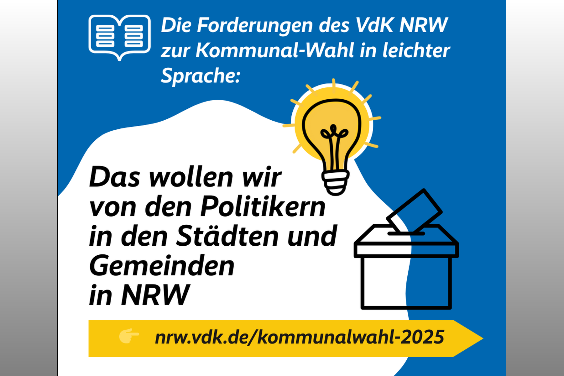 Forderungen zur Kommunalwahl Forderungen zur Kommunalwahl in Textform