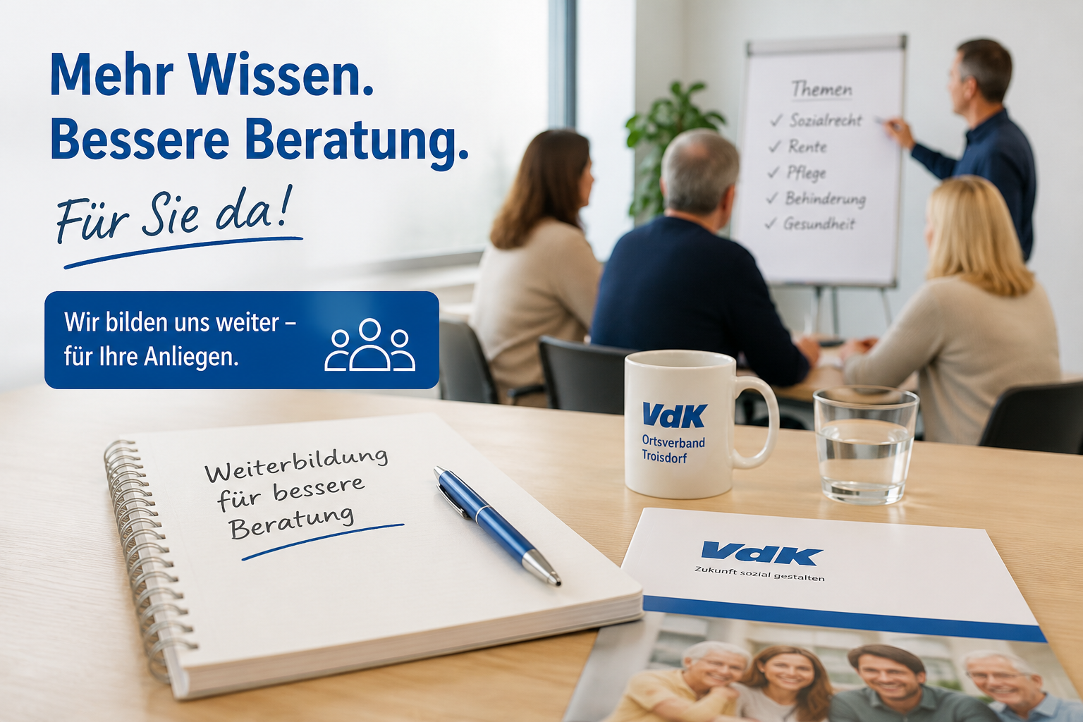 Fortbildung für mehr Beratungsmöglichkeiten.