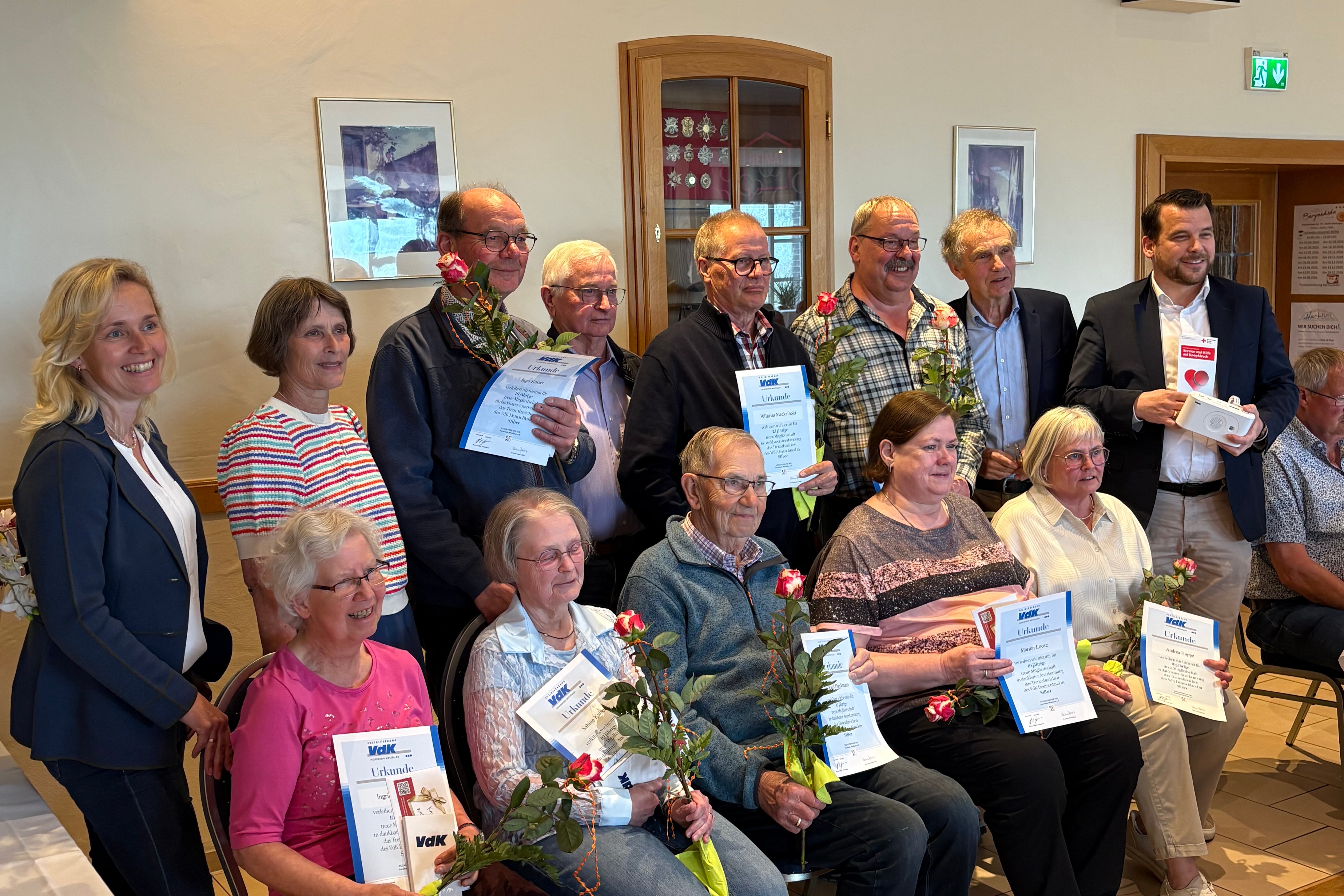 Die Jubilare im Ortsverband Die Jubilare im Ortsverband