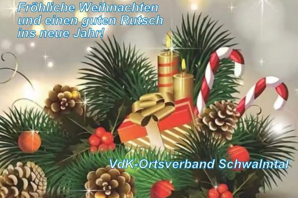 Bild mit Weihnachtsgru&szlig; Fr&ouml;hliche Weihnachten und einen guten Rutsch ins neue Jahr