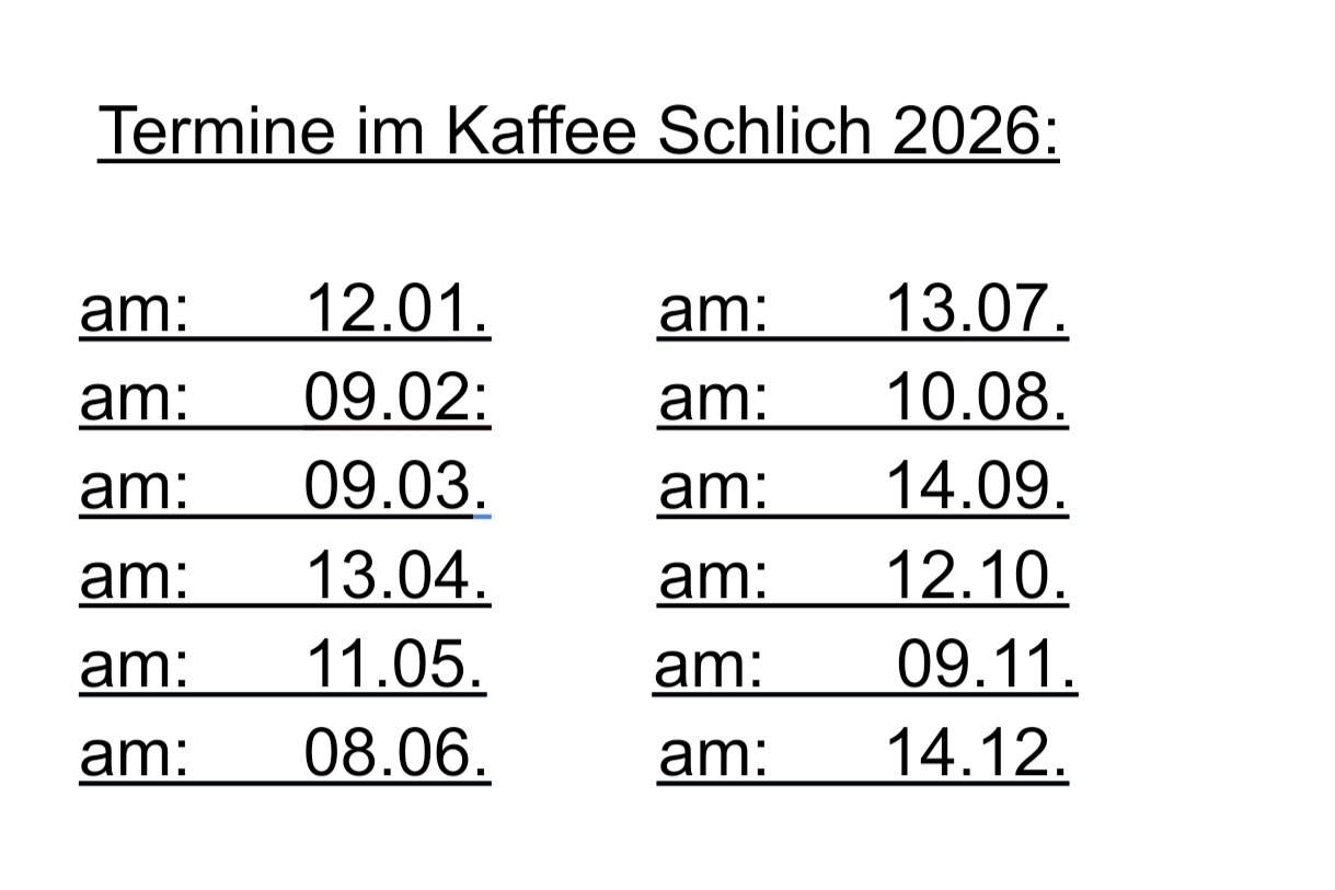 Sprechstunden im Rathaus und Kaffee trinken im Caf&eacute; Schlich