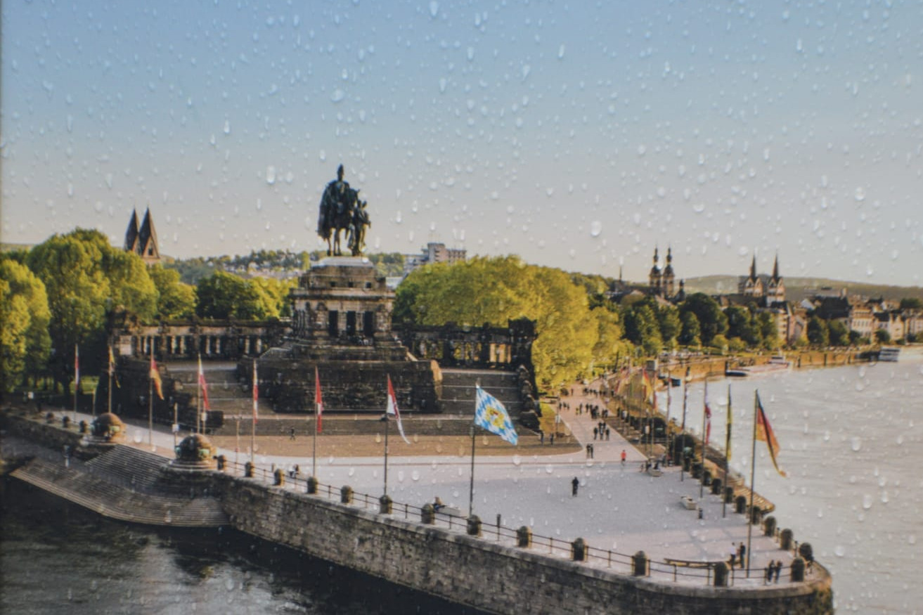 Hier zu sehen ist ein Bild des "Deutschen Ecks" in Koblenz.